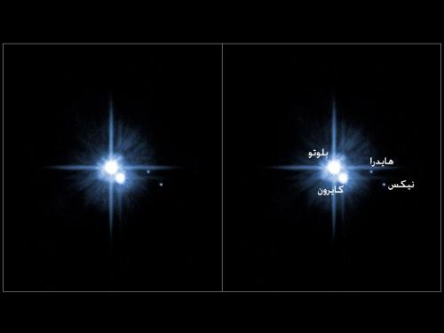 الكوكب القزمي بلوتو وأقماره الثلاثة