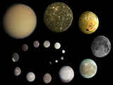 صور أقمار الكواكب